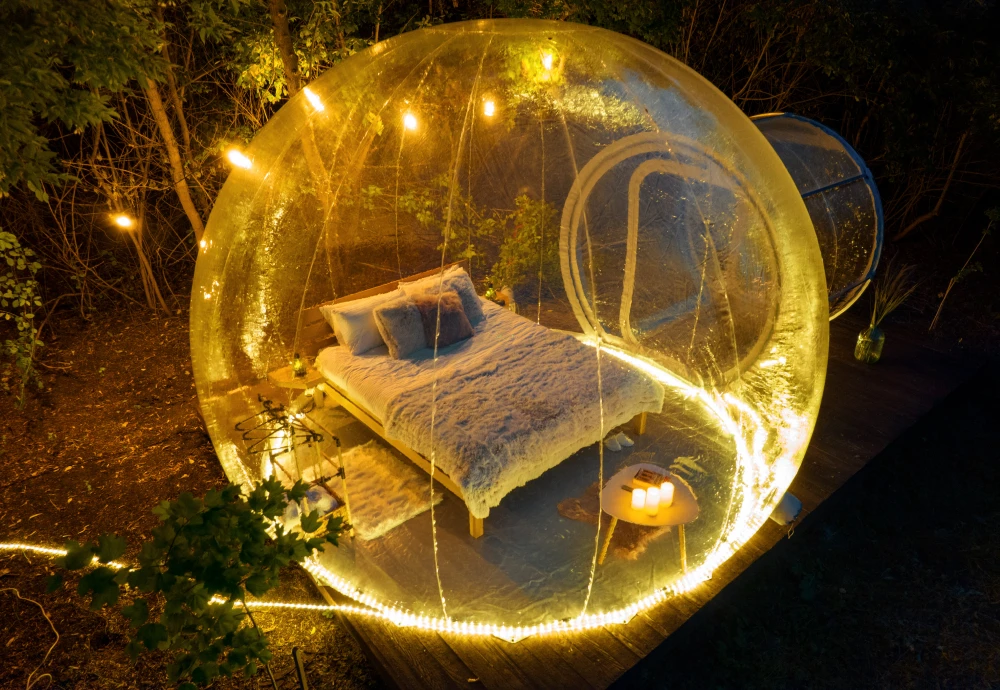 bubble tent glamping hotel
